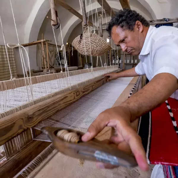 Atelier de tissage à Djerba